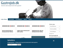 Tablet Screenshot of gastrojob.dk